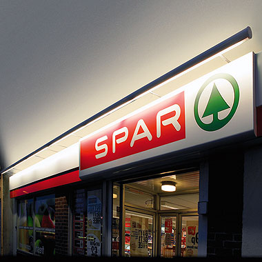 MicroLux Beleuchtung eines Spar-Marktes